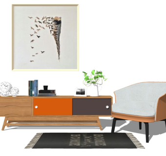 精品客厅设计家具模型 (75)